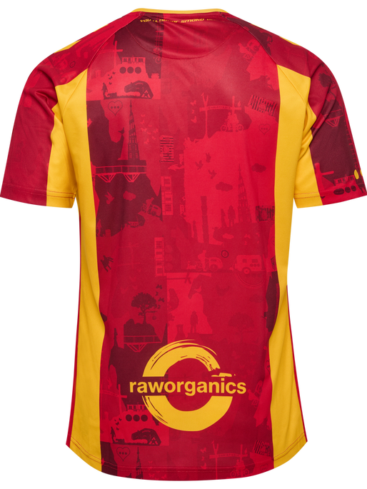 CSC 24/25 HOME JERSEY SS, TRUE RED/SPORTS YELLOW W/SPONS CSC 24/25 HOME JERSEY SS, TRUE RED/SPORTS YELLOW W/SPONS, packshot