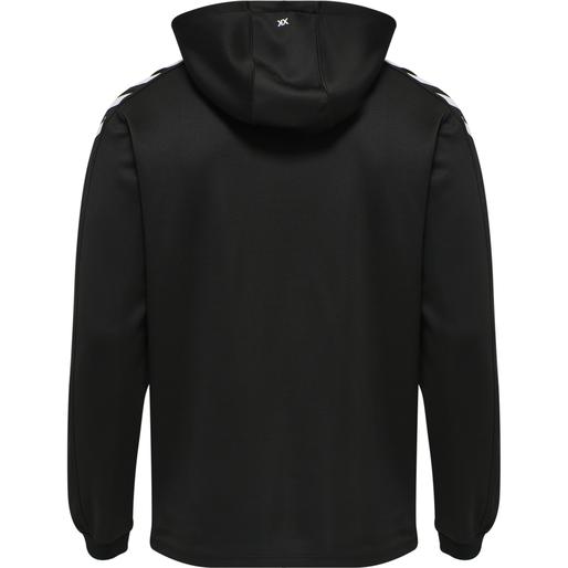 hmlCORE XK POLY ZIP HOOD SWEAT, BLACK hmlCORE XK POLY ZIP HOOD SWEAT, BLACK, packshot