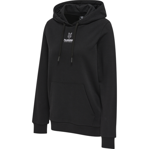 hmlOLIVIA HOODIE, BLACK hmlOLIVIA HOODIE, BLACK, packshot