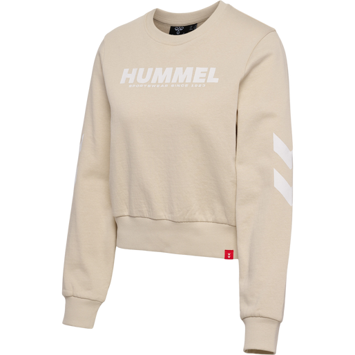 hmlLEGACY WOMAN SWEATSHIRT, PUMICE STONE, packshot