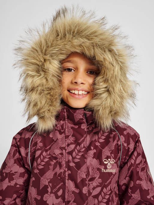 hmlICY TEX SNOWSUIT, WINDSOR WINE, model