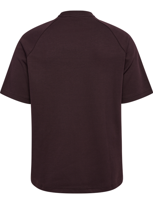 hmlTECH LOOSE TEE, CHOCOLATE PLUM, packshot