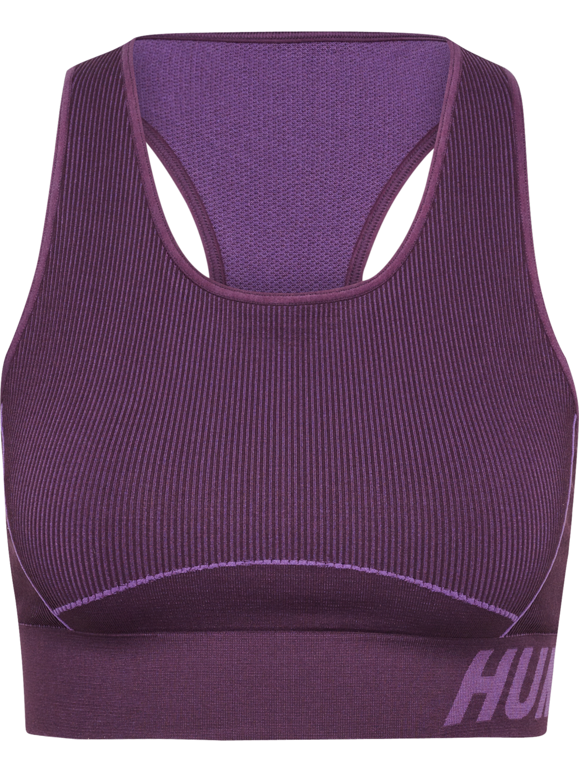hmlTE CHRISTEL SEAMLESS SPORTS TOP, PLUM PERFECT/BELLFLOWER MELAN, packshot