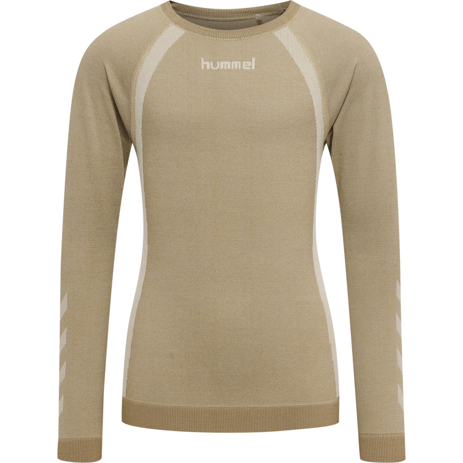 hmlSPIN SEAMLESS T-SHIRT L/S, SIMPLY TAUPE, packshot