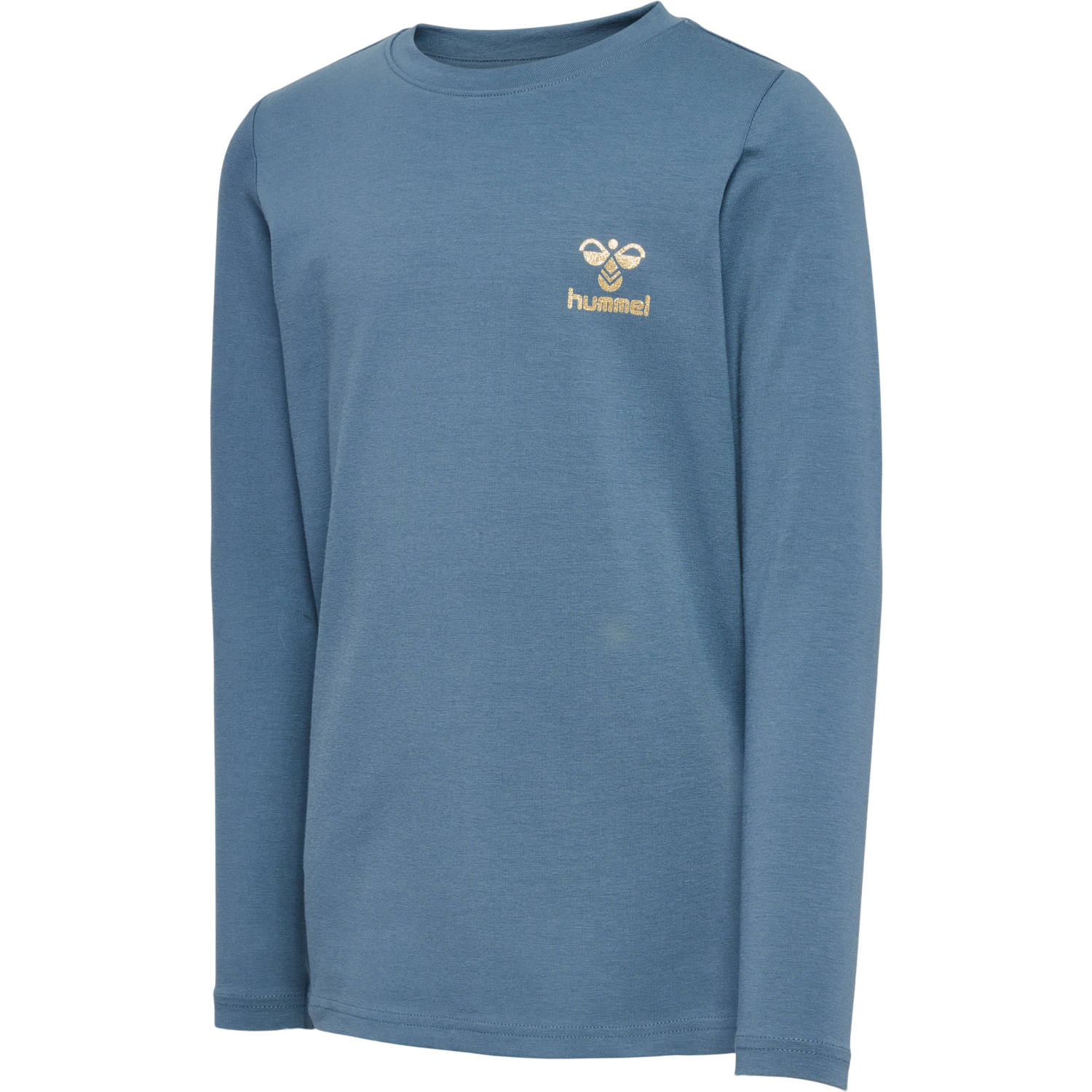 hmlMALIN T-SHIRT L/S, BLUE MIRAGE, packshot