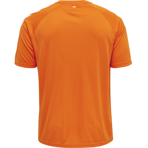 hmlCORE XK CORE POLY T-SHIRT S/S, ORANGE TIGER, packshot