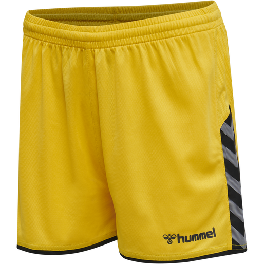 hmlAUTHENTIC POLY SHORTS WOMAN, SPORTS YELLOW/BLACK hmlAUTHENTIC POLY SHORTS WOMAN, SPORTS YELLOW/BLACK, packshot