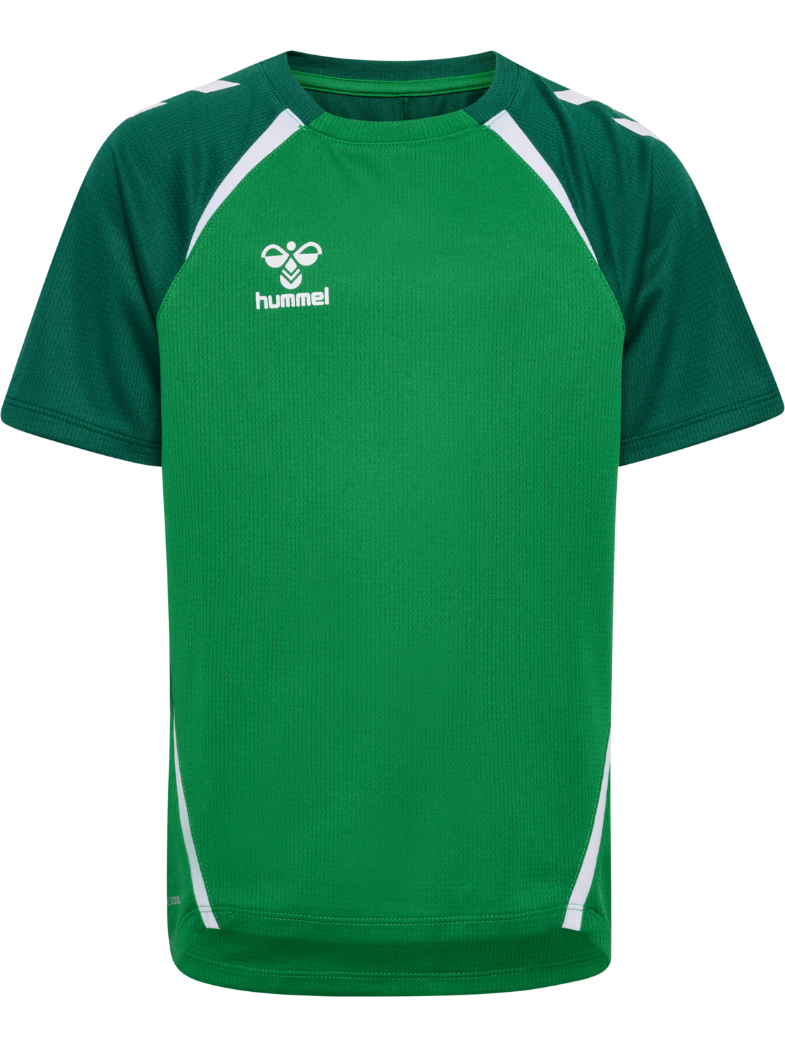 hmlLEAD 2.0 JERSEY S/S KIDS, JELLY BEAN/EVERGREEN, packshot