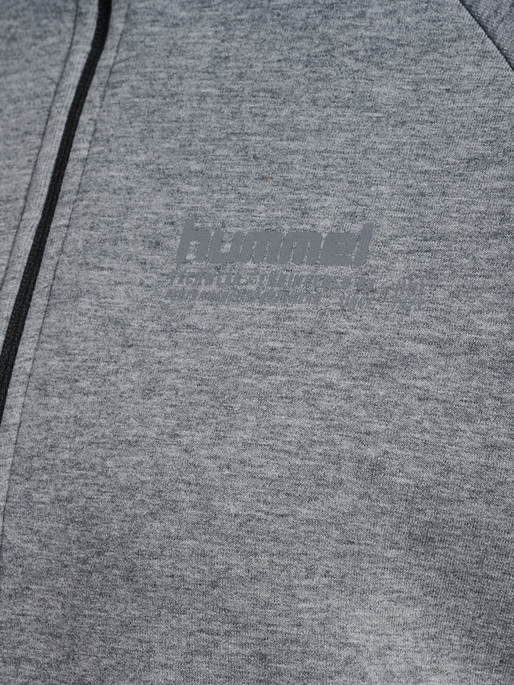 hmlTECH FLEECE WOMEN BOXY HALF ZIP, GREY MELANGE, packshot