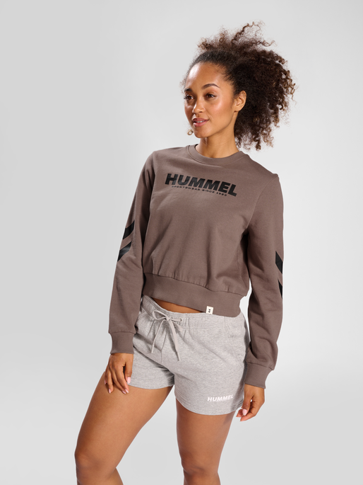 hmlLEGACY WOMAN SWEATSHIRT, IRON, model