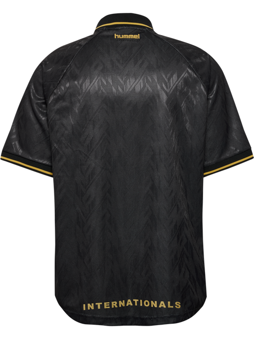 hmlLOOSE BAY SOCCER JERSEY S/S, BLACK hmlLOOSE BAY SOCCER JERSEY S/S, BLACK, packshot