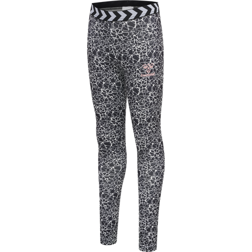 hmlMIMMI TIGHTS, BLACK/WHITE, packshot