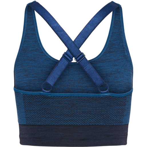hmlCLEA SEAMLESS  SPORTS TOP, INSIGNIA BLUE MELANGE, packshot