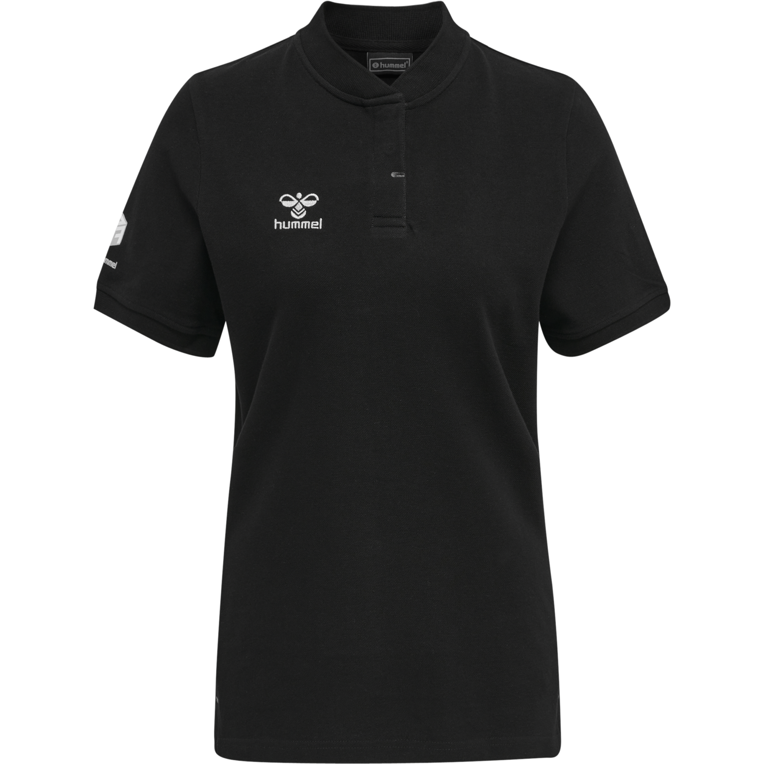 hmlMOVE GRID POLO WOMAN, BLACK, packshot