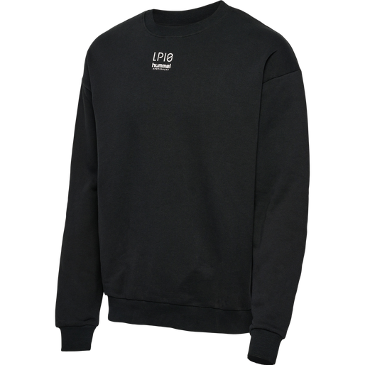 hmlLP10 BOXY SWEATSHIRT, BLACK, packshot