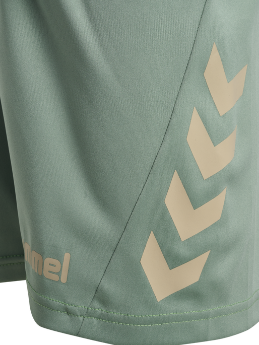 hmlPROMO KIDS DUO SET, ABBEY STONE/ICEBERG GREEN, packshot