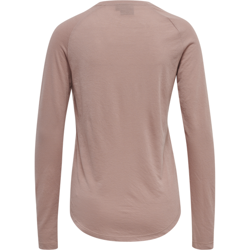 hmlVANJA T-SHIRT L/S, WOODROSE, packshot