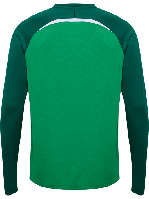 hmlLEAD 2.0 CREW SWEAT, JELLY BEAN/EVERGREEN, packshot