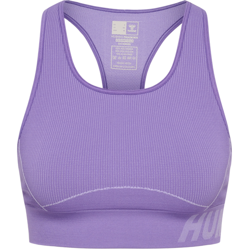 hmlTE CHRISTEL SEAMLESS SPORTS TOP, PAISLEY PURPLE, packshot