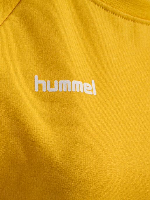 HMLGO COTTON SWEATSHIRT WOMAN, SPORTS YELLOW HMLGO COTTON SWEATSHIRT WOMAN, SPORTS YELLOW, packshot
