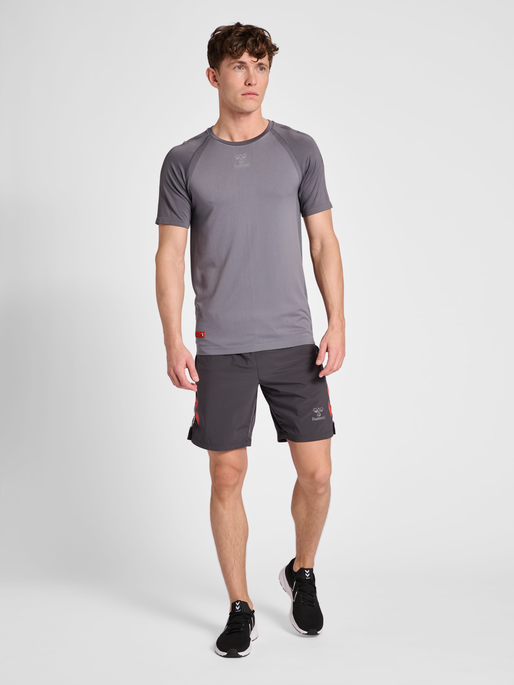 hmlPRO GRID SEAMLESS S/S, FORGED IRON/QUIET SHADE, model