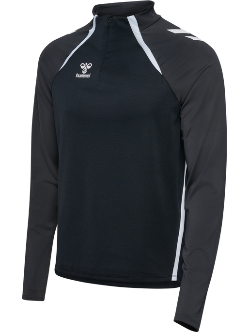 hmlLEAD 2.0 HALF ZIP, BLACK/ASPHALT hmlLEAD 2.0 HALF ZIP, BLACK/ASPHALT, packshot