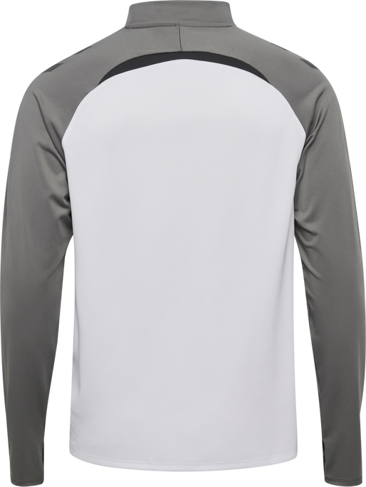 hmlLEAD 2.0 HALF ZIP, WHITE/STEEL GRAY hmlLEAD 2.0 HALF ZIP, WHITE/STEEL GRAY, packshot