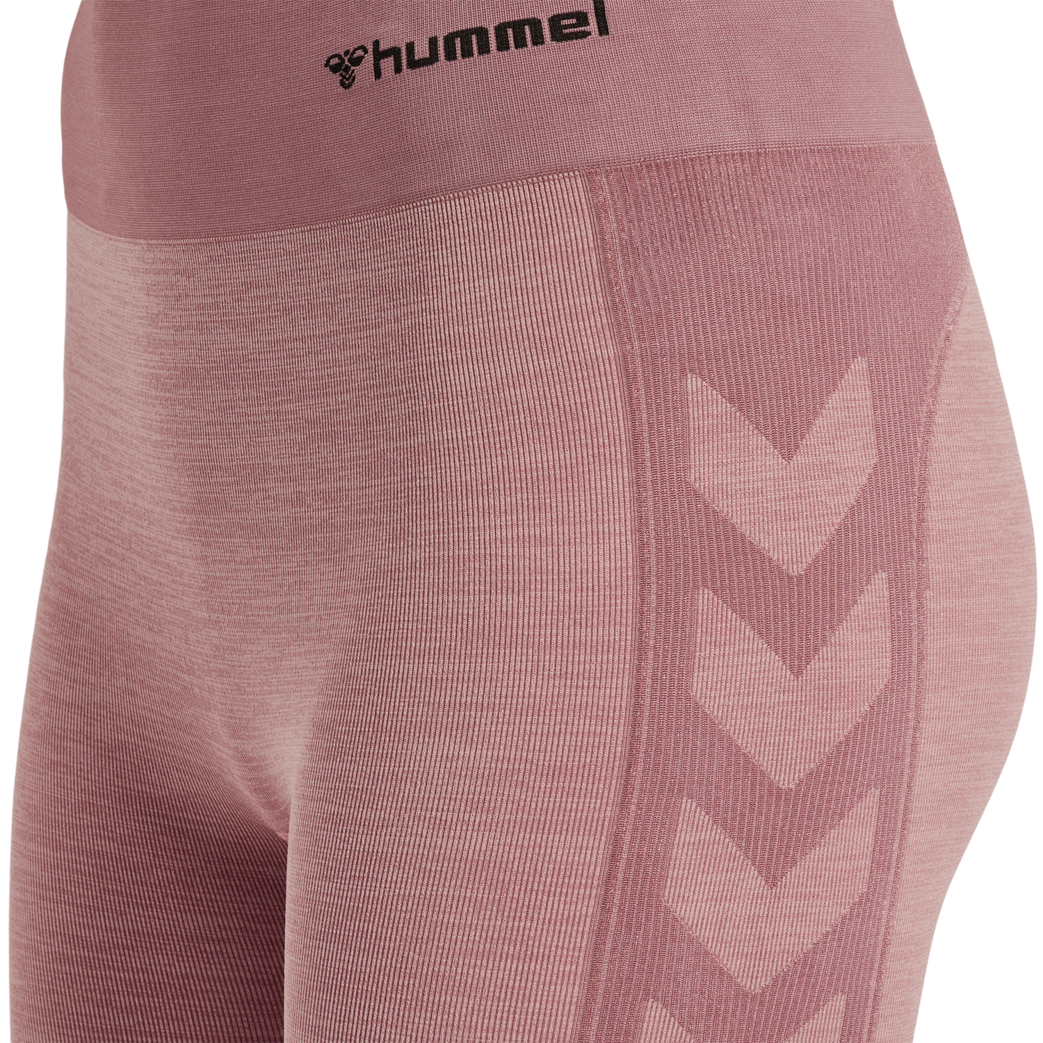 hmlCLEA SEAMLESS CYCLING SHORTS, WOODROSE/ROSE TAUPE MELANGE, packshot