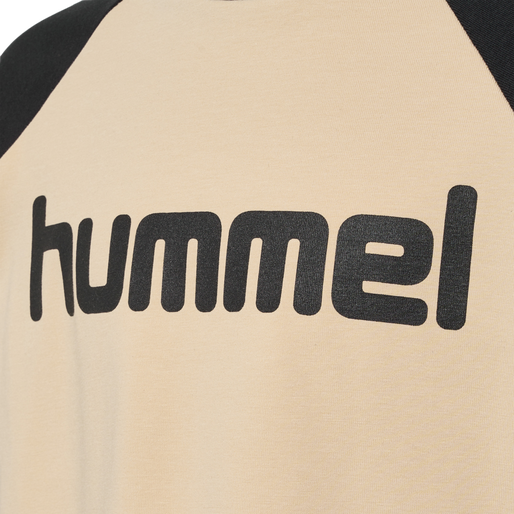 hmlBOYS T-SHIRT L/S, IRISH CREAM, packshot