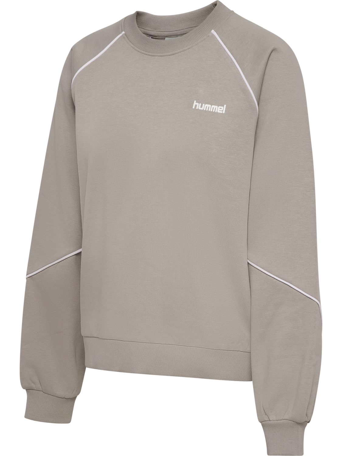 hmlKEEPER W BOXY PIPING CREWNECK, ROCK RIDGE, packshot