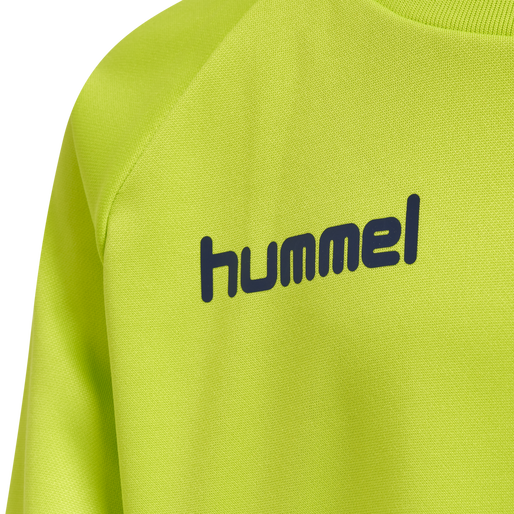 hmlPROMO KIDS POLY SWEATSHIRT, LIME PUNCH, packshot