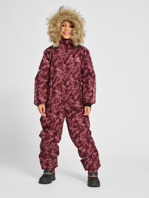 hmlICY TEX SNOWSUIT, WINDSOR WINE, model