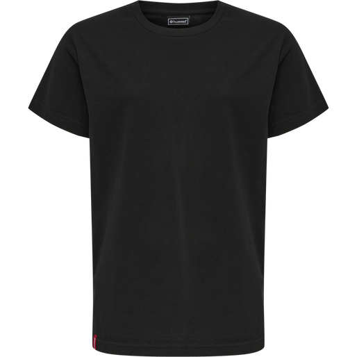hmlRED BASIC T-SHIRT S/S KIDS, BLACK hmlRED BASIC T-SHIRT S/S KIDS, BLACK, packshot