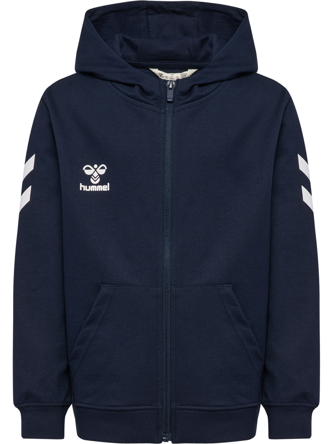 hmlGO 2.0 CHEVRON ZIP HOODIE KIDS, MARINE, packshot