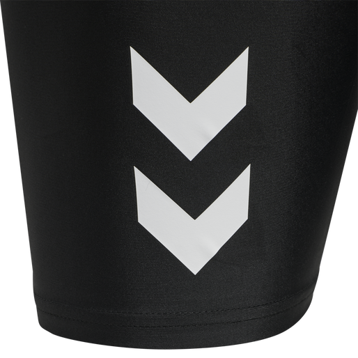 hmlTE TOPAZ 2-PACK TIGHT SHORTS, BLACK/INSIGINA BLUE, packshot