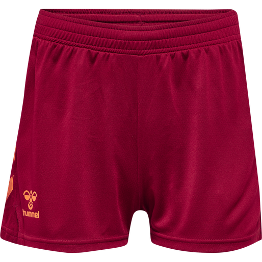 hmlONGRID POLY SHORTS WO, RHUBARB/NASTURTIUM, packshot