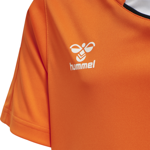 hmlCORE XK POLY JERSEY S/S KIDS, ORANGE TIGER, packshot