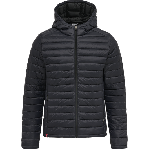 hmlRED QUILTED HOOD JACKET, BLACK, packshot