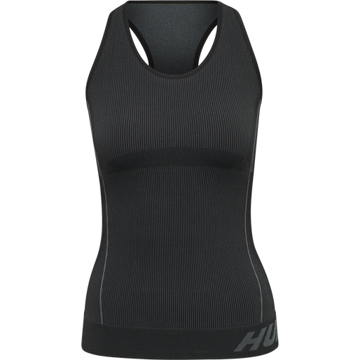 hmlTE CHRISTEL SEAMLESS TOP, BLACK, packshot