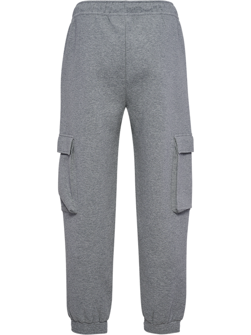 hmlTECH FLEECE LOOSE CARGO PANTS, GREY MELANGE hmlTECH FLEECE LOOSE CARGO PANTS, GREY MELANGE, packshot