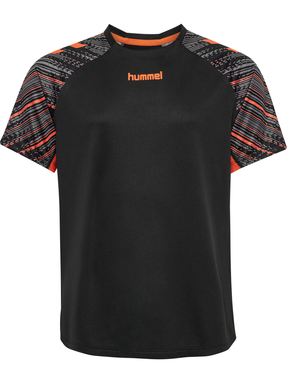 hmlBLAZE PRO TRAINING JERSEY KIDS, BLACK/ORANGE, packshot