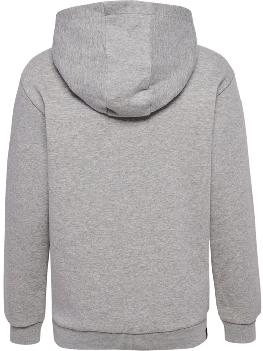 hmlMOVER COTTON HOODIE KIDS, GREY MELANGE, packshot