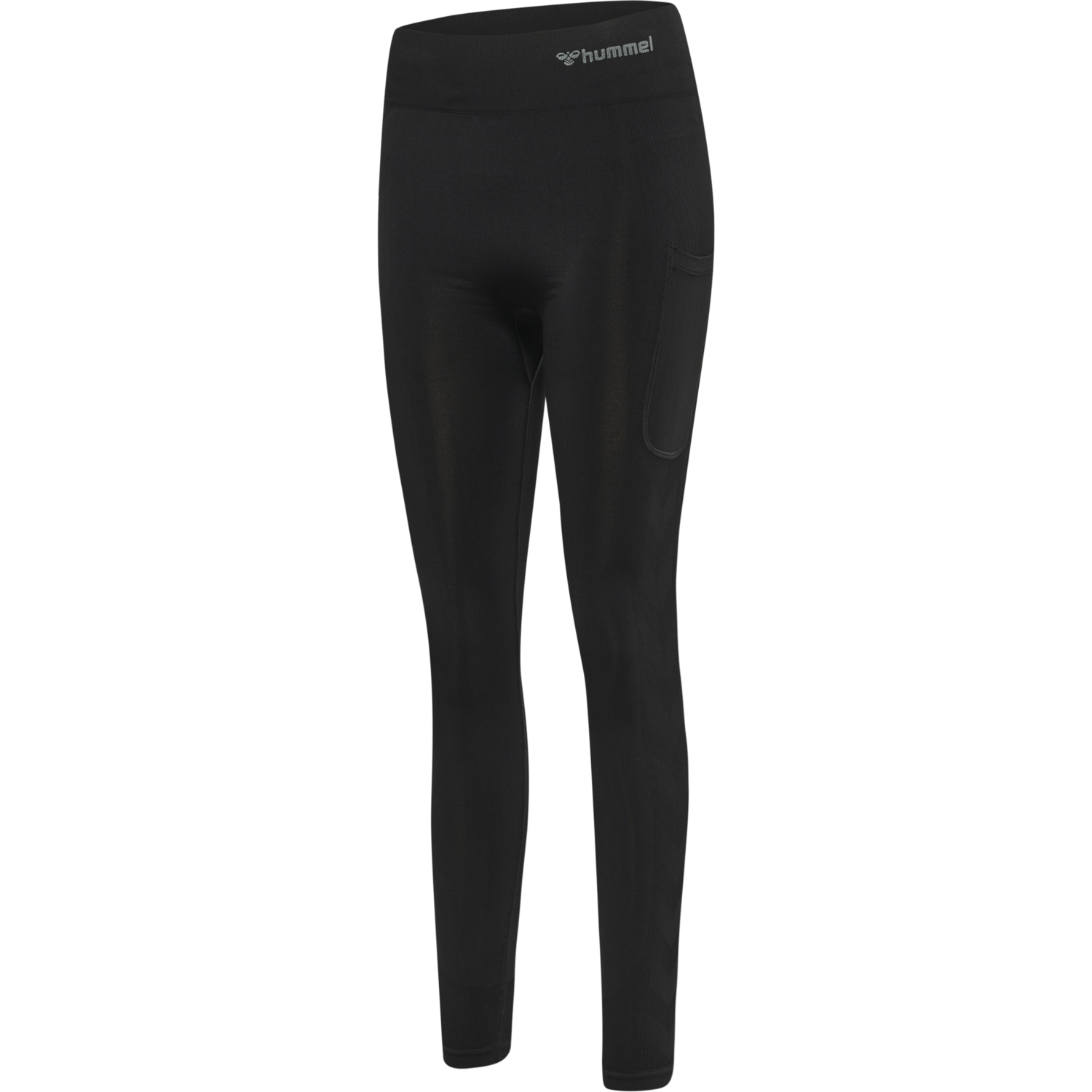 hmlMT IDA SEAMLESS MW POCKET TIGHTS, BLACK, packshot