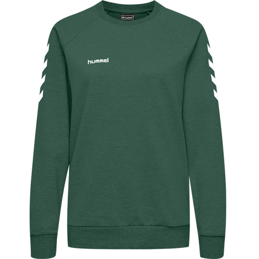 HMLGO COTTON SWEATSHIRT WOMAN, EVERGREEN, packshot