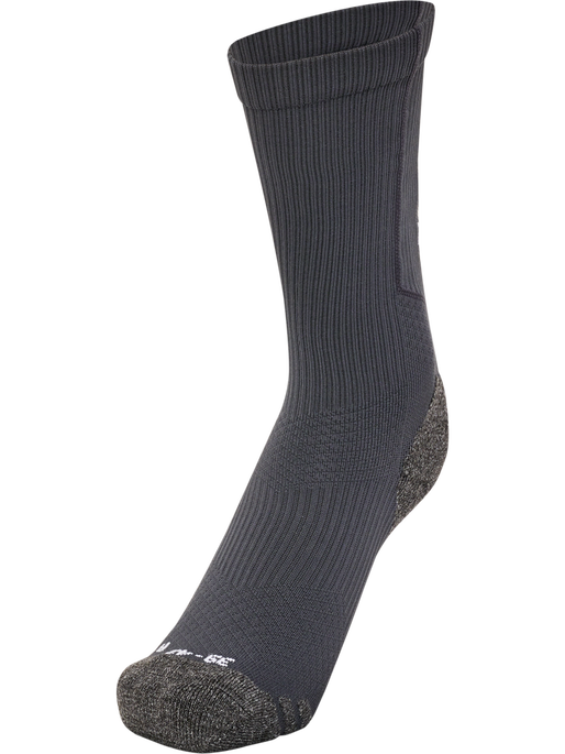 hmlPRO TRAINING SOCKS LOW, ASPHALT/WHITE, packshot