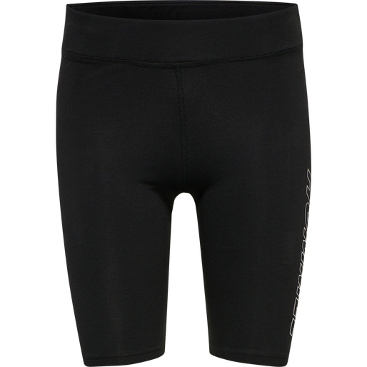 hmlTE MAJA 2-PACK MW C TIGHT SHORTS, BLACK/DRIFTWOOD, packshot