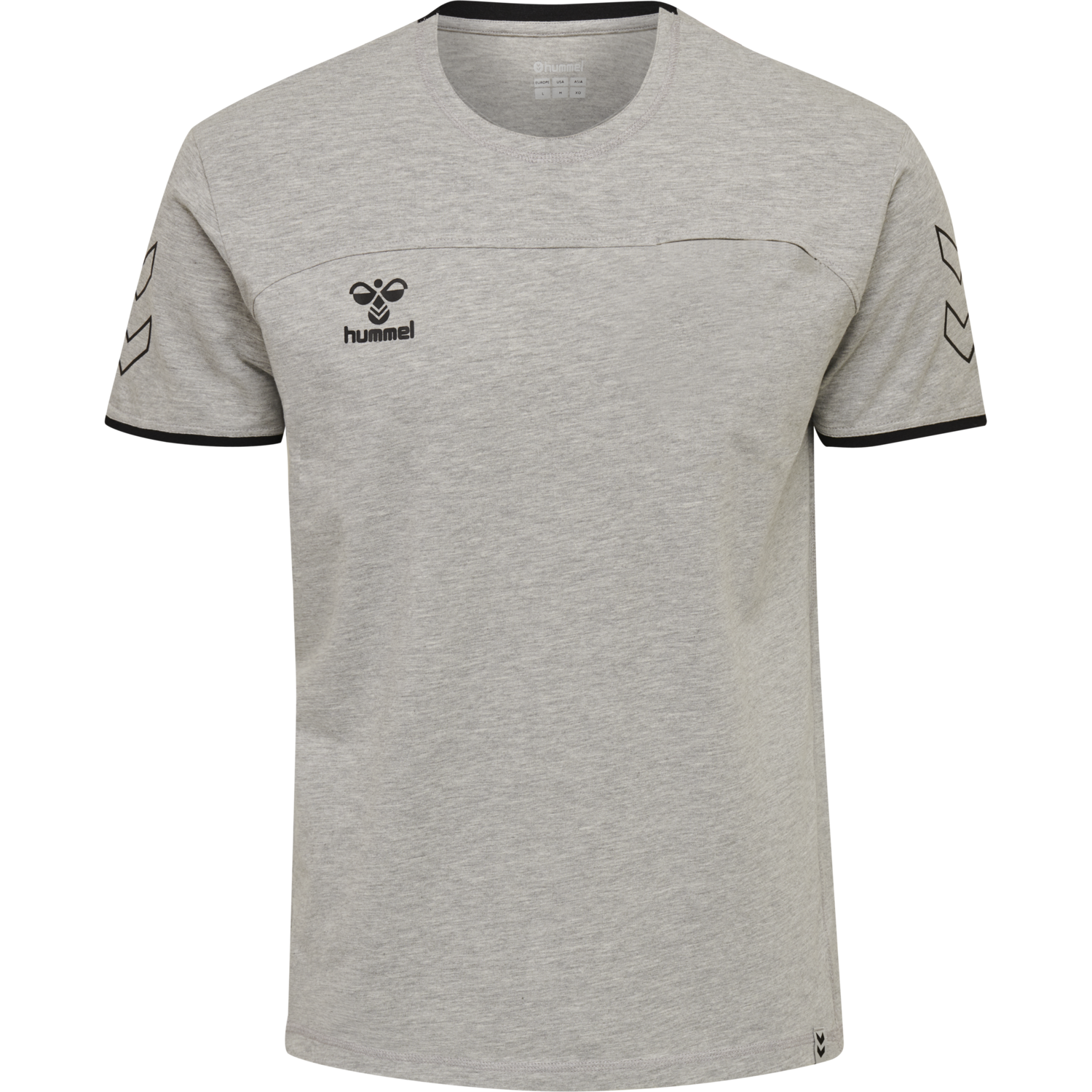 hmlCIMA T-SHIRT, GREY MELANGE, packshot