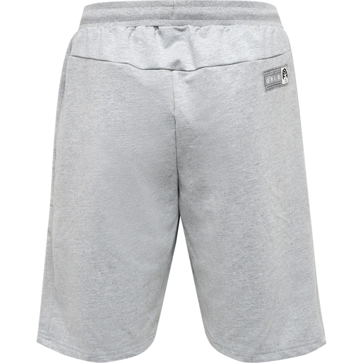hmlMOVE GRID COTTON SHORTS, GREY MELANGE, packshot