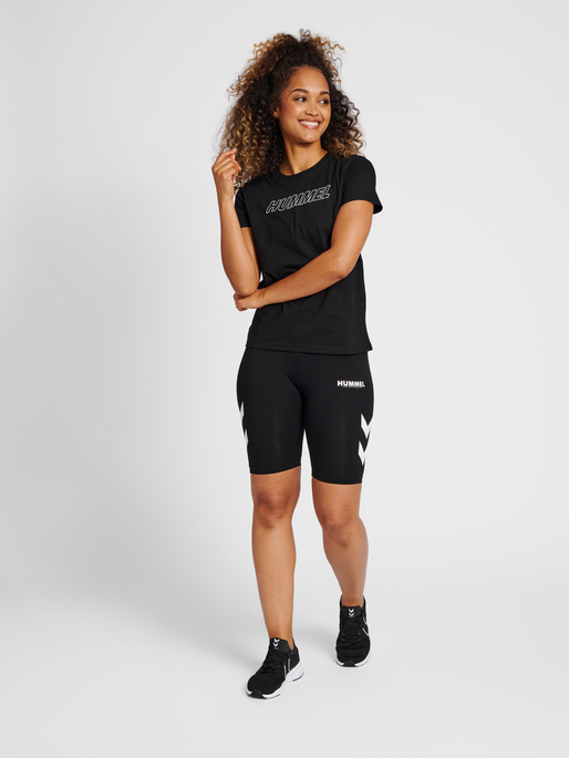 hmlTE CALI 2-PACK COTTON T-SHIRT, BLACK/CHATEAU GREY, model