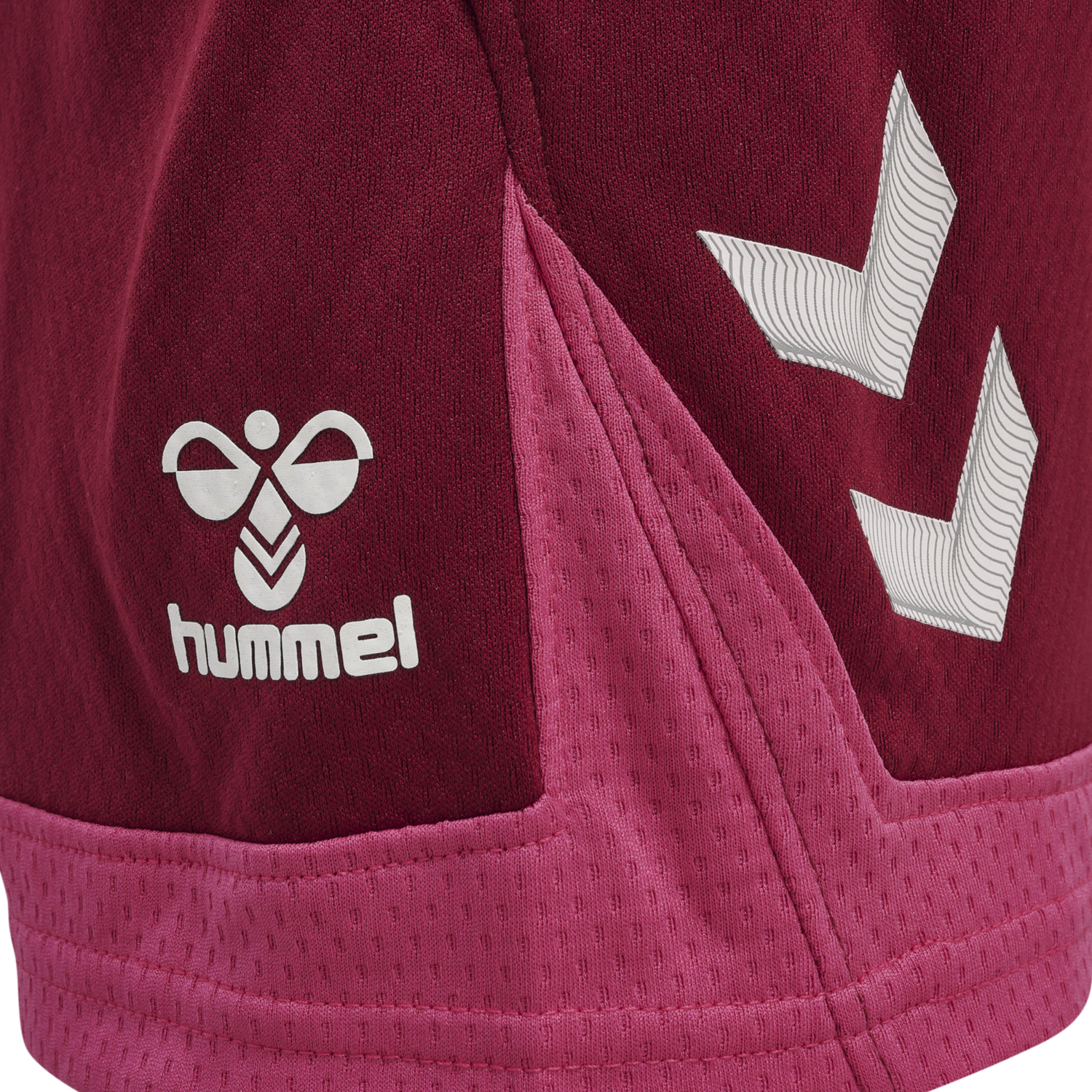 hmlLEAD POLY SHORTS KIDS , BIKING RED, packshot